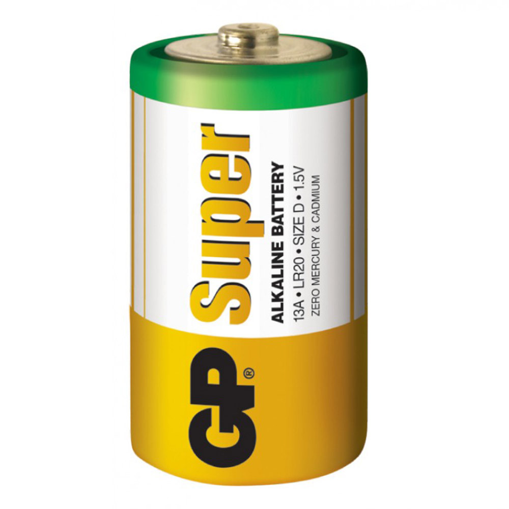 Батарейка GP Super Alkaline D LR20, 17000 mAh!