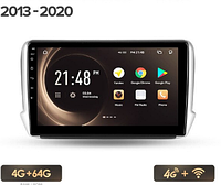 Junsun 4G Android магнитола для Peugeot 2008 1 2008 ІІ 208 2013 - 2021 4ГБ ОЗУ + 64 + 4G 13-19