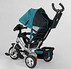 Велосипед Best Trike 6588 — 20-203 З ФеРЯКОМ світло та звуки ГОЛУБОЇ сталева рама, колеса піна, фото 5