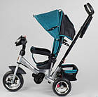 Велосипед Best Trike 6588 — 20-203 З ФеРЯКОМ світло та звуки ГОЛУБОЇ сталева рама, колеса піна, фото 6