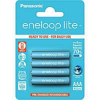 Аккумуляторы Panasonic Eneloop Lite AAA 550 mAh, BK-4LCC, 3000 циклов (упаковка: блистер)