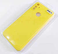 Чохол для Realme C3 матовий Silicone Case Full Cover Macarons Color Жовтий