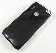 Чохол для Realme C3 матовий Silicone Case Full Cover Macarons Color Чорний