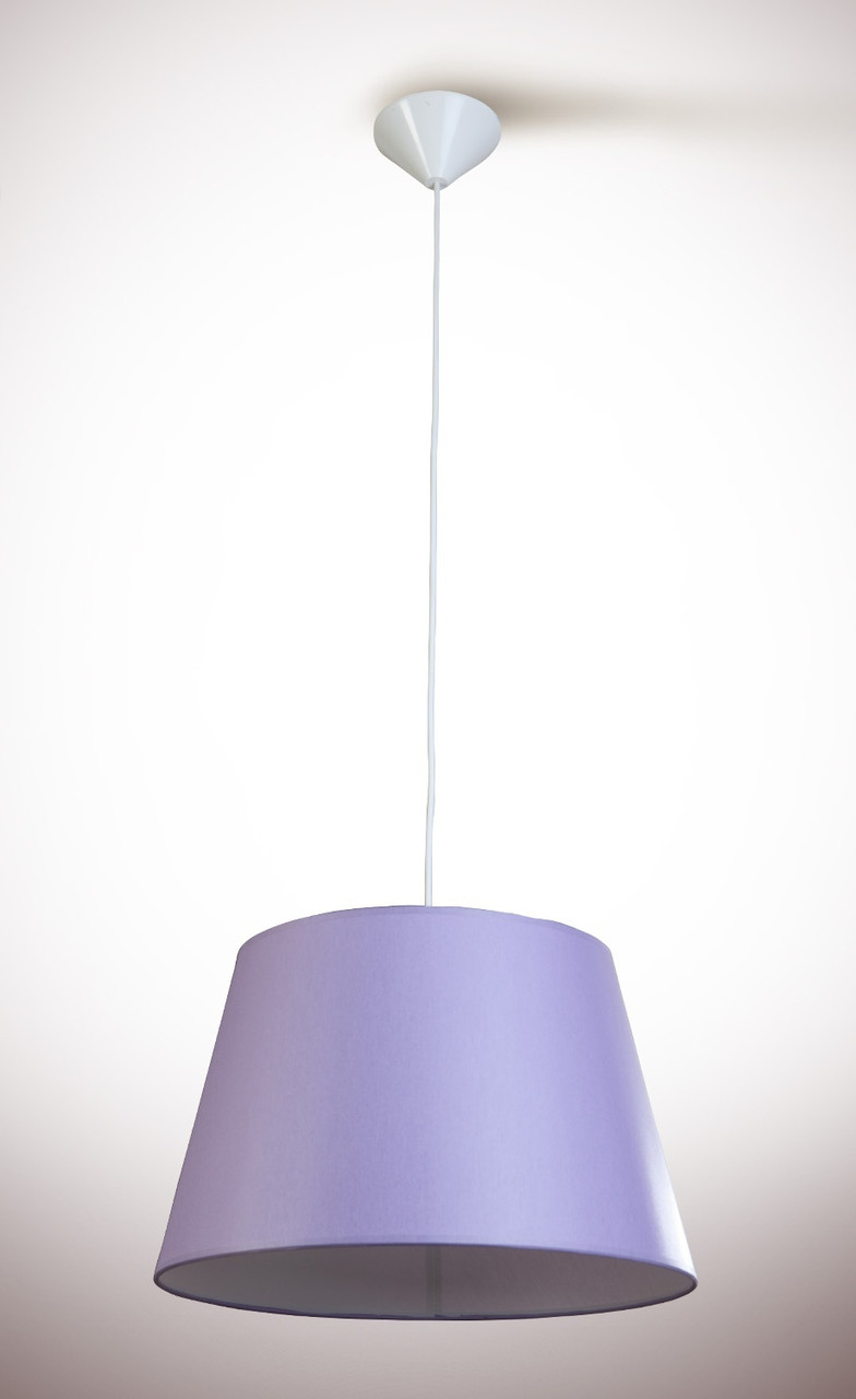 Підвіс 1 ламповий з бузковим абажуром, фото 1