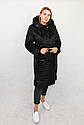 Шуба з хутра нутрії натуральна, чорна, фото 5