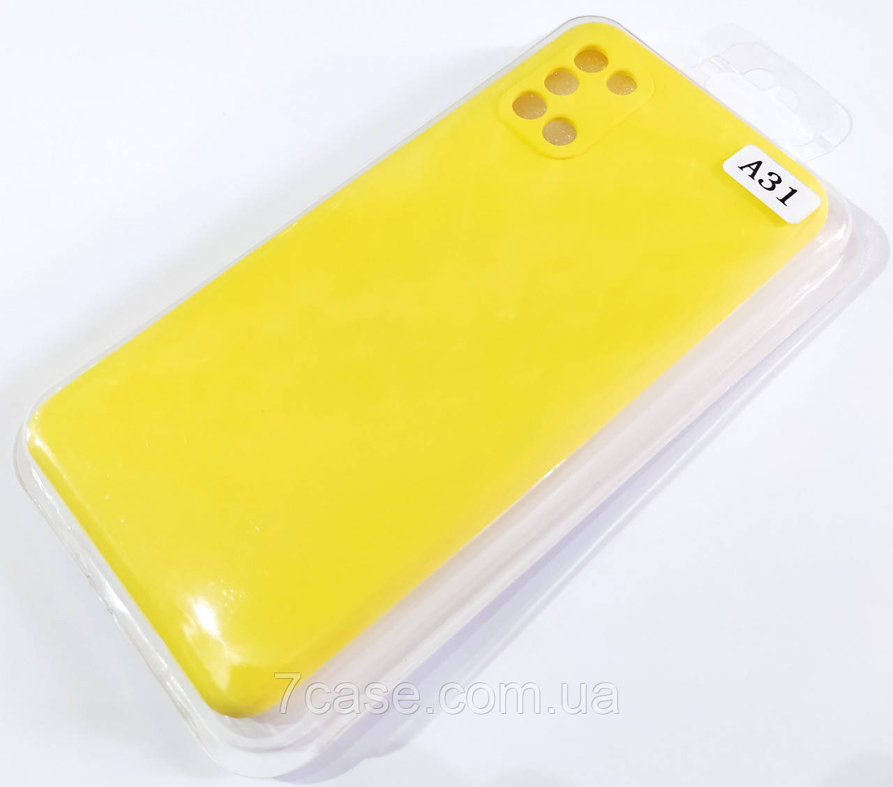 Чохол для Samsung Galaxy A31 A315F матовий Silicone Case Full Cover Macarons Color Жовтий