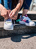 Кросівки жіночі Nike Air Force Shadow найк аїр форс різнобарвні демісезонні низькі, фото 6