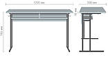 Парта шкільна, аудиторна без гострих кутів, фото 2