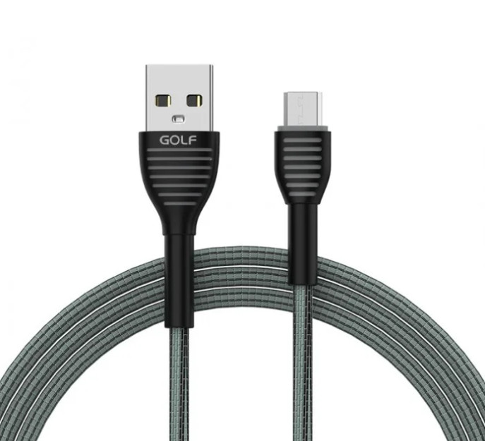 Кабель USB — Micro USB GOLF GC-74 1 м прямий (спровайний колір) (90753), фото 1