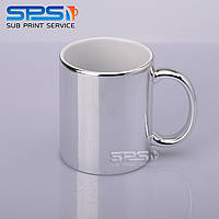 Чашка для сублимации металлизированная 330 мл (Серебро)