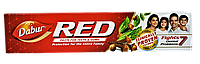 Зубная паста RED Dabur (200gm) мята перечная, гвоздика, имбирь, перец, очищенная красная глина