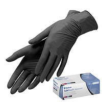 Перчатки нитриловые черные Medicom (XL)