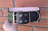 Широкий шкіряний нашийник "Lockdog" ширина 7 см, фото 5