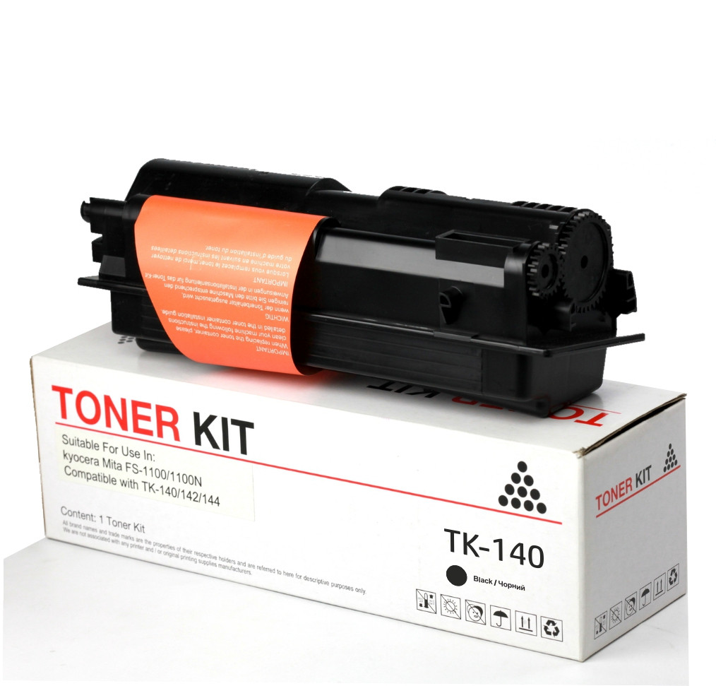 Сумісний картридж для Kyocera TK-140 Toner Kit (TK140), 4.000 стор., аналог від Gravitone, фото 1