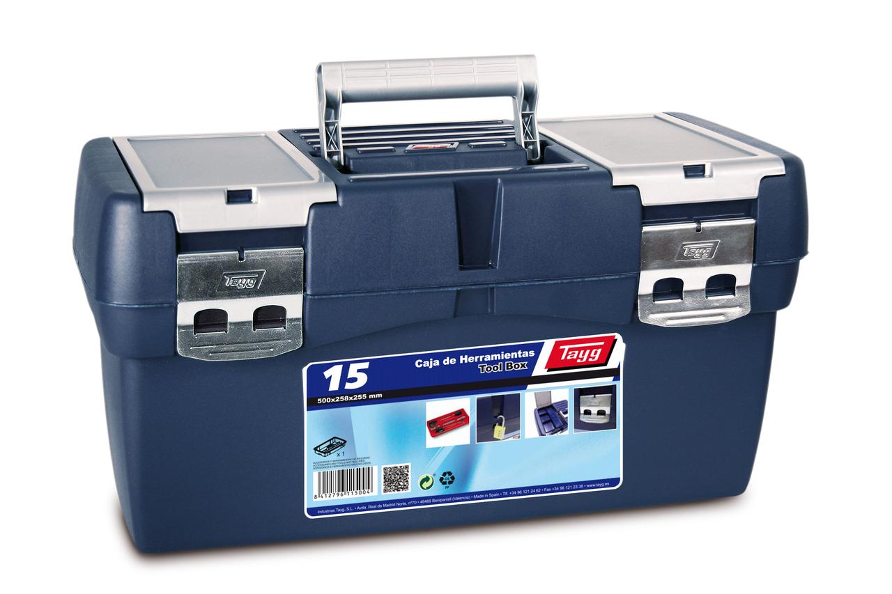 Ящик для инструментов Tayg Box 15 Caja Испания 50x25,8x25,5 см +вкладка пластиковый синий - фото 1 - id-p1248667146