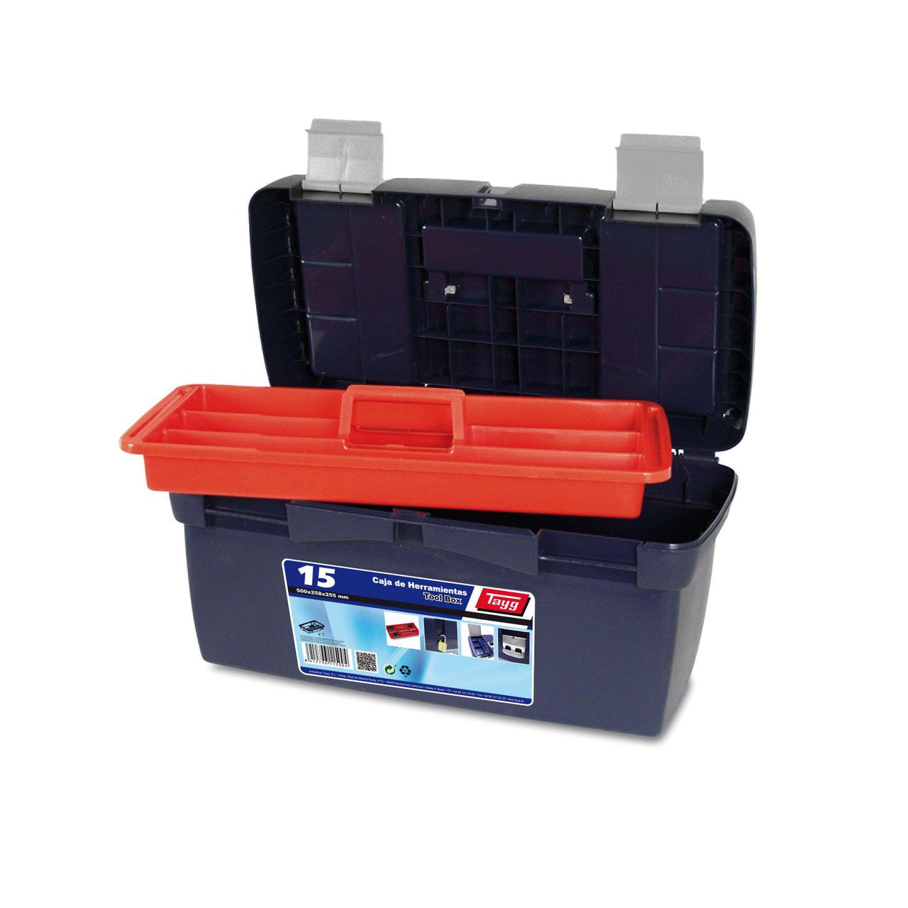Ящик для инструментов Tayg Box 15 Caja Испания 50x25,8x25,5 см +вкладка пластиковый синий - фото 2 - id-p1248667146