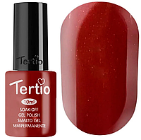 Гель-лак Tertio №90 (красно-коричневый с микроблеском)