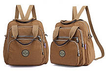 Жіночий багатофункціональний повсякденний рюкзак-сумка з безліччю відділень Yunica, 6 кольорів бежевий