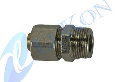 ТМ муфта для металопластикових труб 16*1/2 різь зовнішня