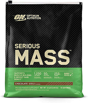 Гейнер Optimum Nutrition Serious Mass USA 5450 г Шоколад (4384301238)