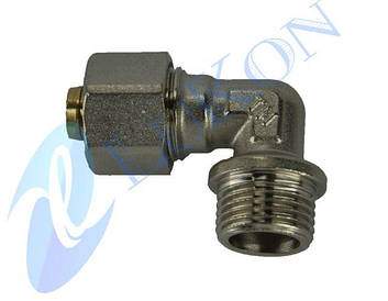 ТМ кут для металопластикових труб 16*1/2 різь зовнішня