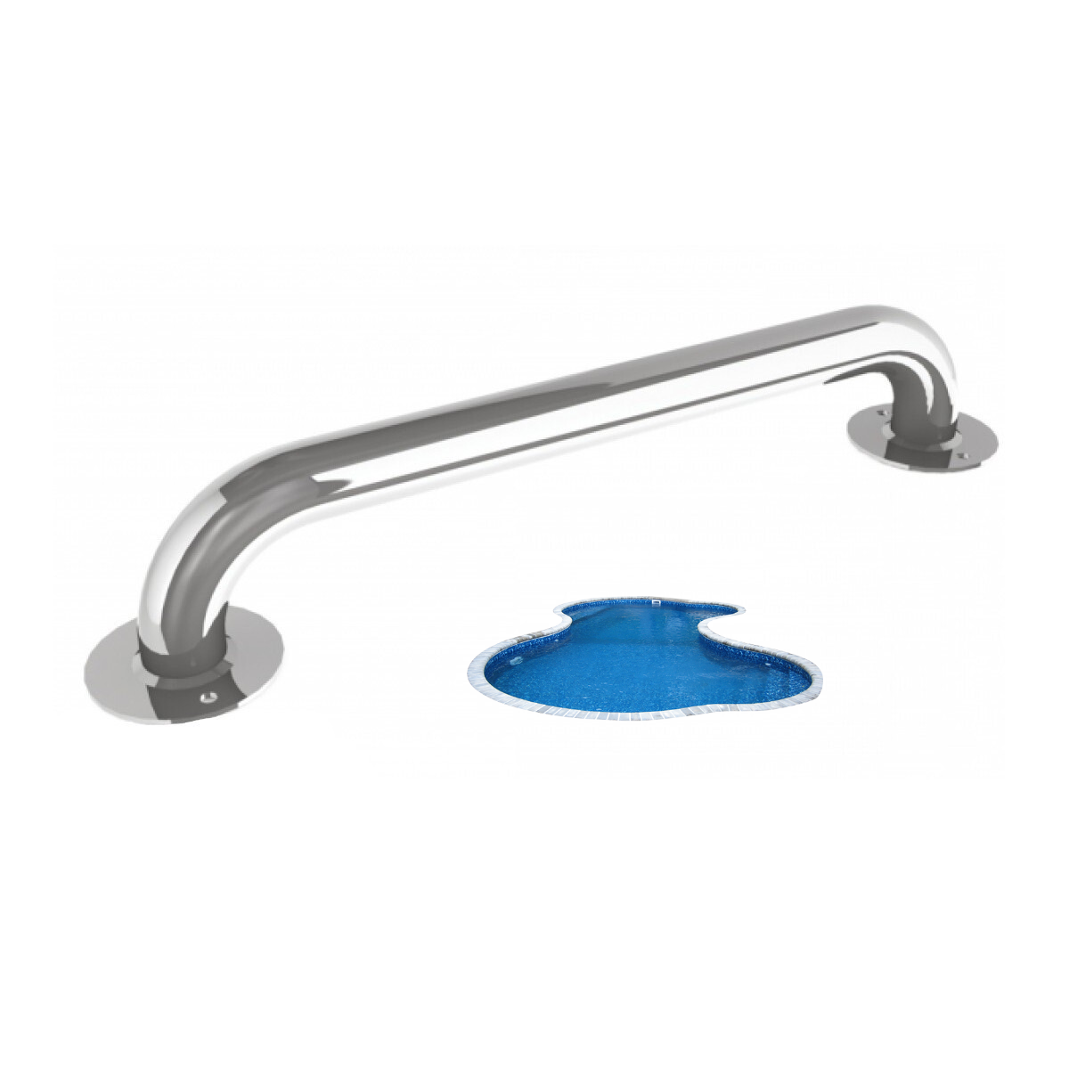 Поручень для басейну Emaux L150 (150 см), AISI-304, фото 1