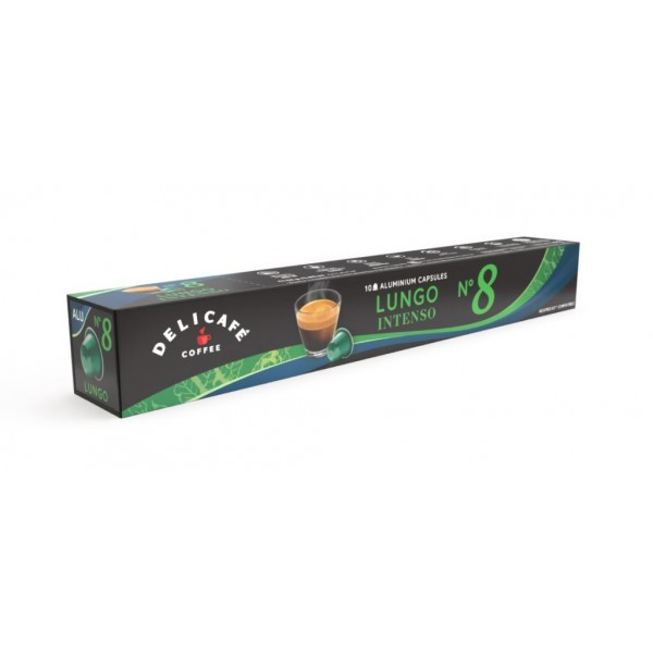 Кава в капсулах Delicafe Lungo Intenso, 10 капсул Nespresso