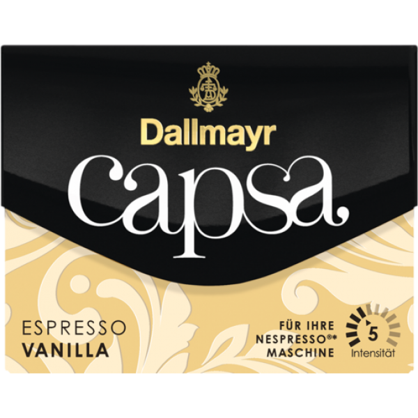 Кава в капсулах Dallmayr Capsa Espresso Vanilla, 10 капсул Nespresso