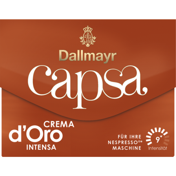 Кава в капсулах Dallmayr Capsa Crema d'Oro Intensa, 10 капсул Nespresso