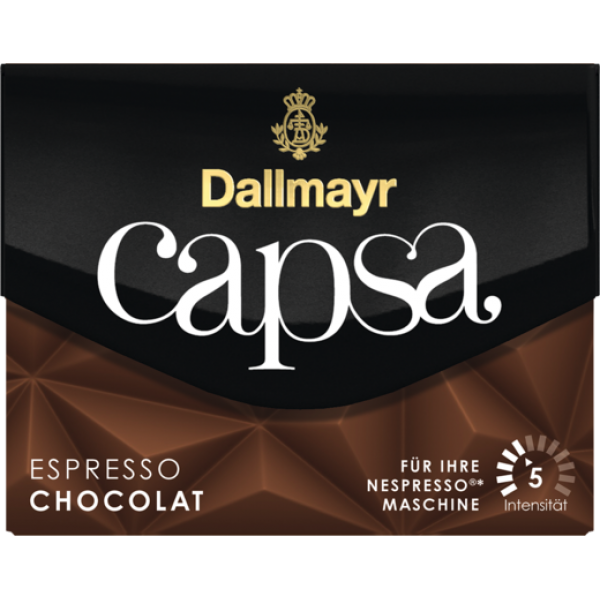 Кава в капсулах Dallmayr Capsa Espresso Chocolat, 10 капсул Nespresso