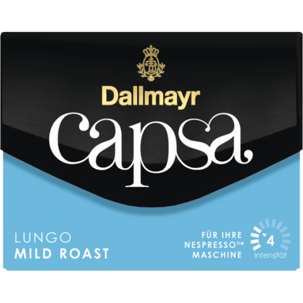 Кава в капсулах Dallmayr Capsa Lungo Mild Roast, 10 капсул Nespresso