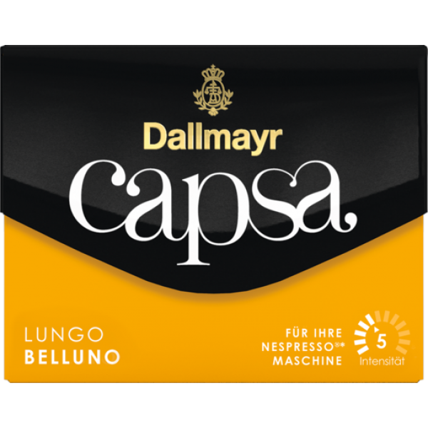 Кава в капсулах Dallmayr Capsa Lungo Belluno, 10 капсул Nespresso