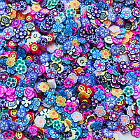 Добавка-украшение для слайма Цветочки ассорти