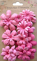 Набор цветов розовых Весенний сад Клубничные поля 30 шт