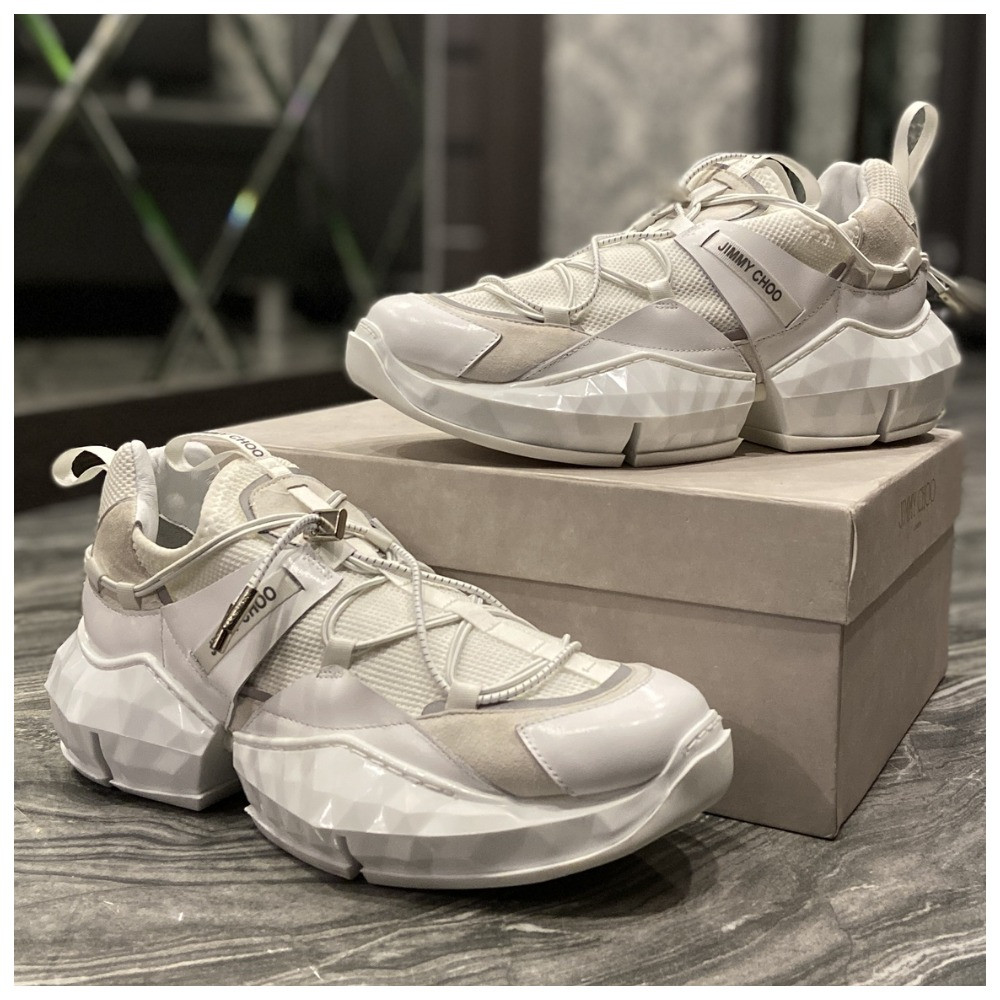 Женские кроссовки Jimmy Choo Diamond Trail White, женские кроссовки ...