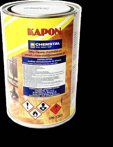 Купить Грунтовочный лак для паркета Chemstal Kapon Extra 1 л, цена 270 ...