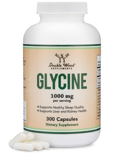 Double Wood Glycine / Гліцин розслаблення при стресі 1000 мг 300 капсул