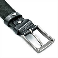 Шкіряний чоловічий ремінь Weatro Чорний nw-rus-35k-002, фото 5