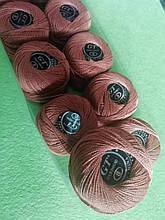 Бавовна Пряжа Ірис No8/10 грам світло-коричневий 926