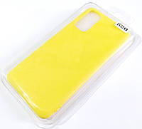 Чохол для Samsung Galaxy S20 G980 матовий Silicone Case Full Cover Macarons Color Жовтий