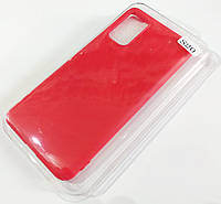 Чохол для Samsung Galaxy S20 G980 матовий Silicone Case Full Cover Macarons Color Червоний