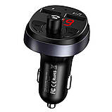 FM модулятор Bluetooth USAMS US-CC062 C11 Wireless Car FM Transmitter Black (CC62GC01), фото 9