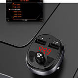 FM модулятор Bluetooth USAMS US-CC062 C11 Wireless Car FM Transmitter Black (CC62GC01), фото 6