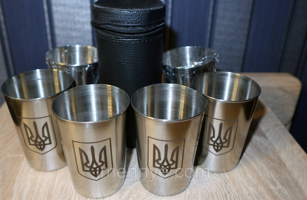 Набір склянок у чохлі Україна