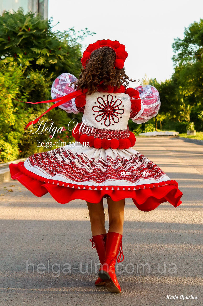 Спідничка з плетеним поясом "МарциПані" (літо) черв. 134, фото 1