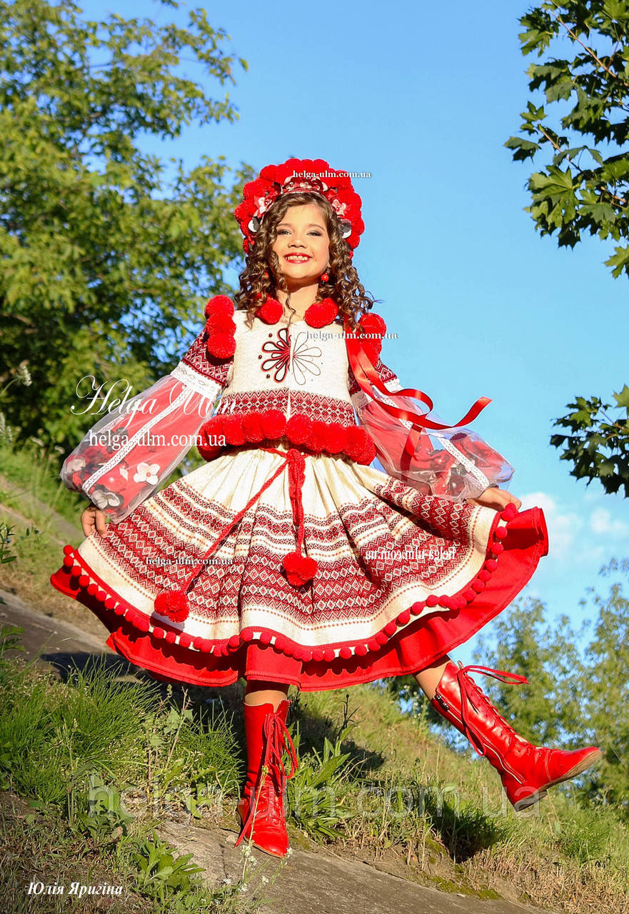 Спідничка з плетеним поясом "МарциПані" (літо) черв. 122, фото 1