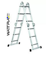 ⭐ Драбина шарнірна LC3416 WERK 4х4 універсальна, алюмінієва