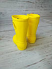 Жовті дитячі гумові чоботи з пінки дівчаткам і хлопчикам, фото 9