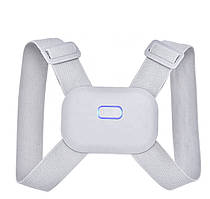 Регульований електронний розумний коректор постави SUNROZ Smart Back Posture Trainer Сірий (SUN7750)