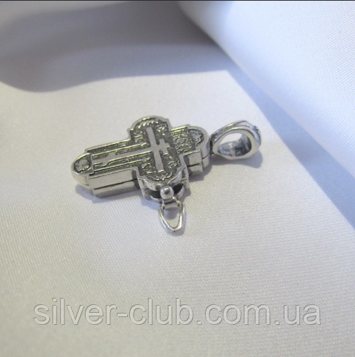 Хрестик — мощевик зі срібла 925 проби від виробника в Харкові